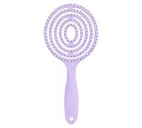Cepillo para el cabello para mujer, cepillo para desenredar el cabello, redondo, ventilado, con paleta, cepillo para cabello húmedo y seco, peine de masaje de aire, peine de pelo largo transpirable