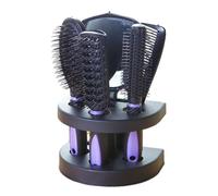Cepillo para el cabello para mujeres Circuario de cabello Cepillo de masaje de carpa con herramientas de peinado espejo Purple, desintegración del cabello