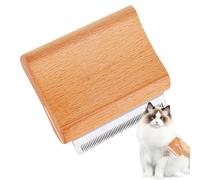 Cepillo para el pelo para el cabello | Junta de compromiso de raqueta de PET | Rastrillo de pelo inferior Dematting para perros y gatos | Peine para mascotas de aseo amplio, reduce el esparcimiento