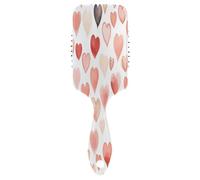 Cepillo para el Pelo, Peine con Almohadilla de Aire, Color Negro y Rojo, Amor para Cabello Grueso y desenredante antiestático