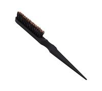 Cepillo para Espalda Resbaladiza, Cepillo para Peluquería con Espalda Larga y Corta, Peine para Enredos de Maquillaje de Noche (Negro)