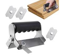 Cepillo para esquinas y bordes - Bisello de acero inoxidable - Raspador biselado para pelar tablas, afilador de taladros | Elimina desbarbados y madera laminar sintética para superficies lisas