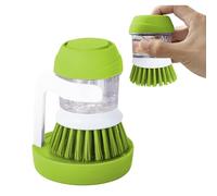 Cepillo para Fregar Platos, Cepillo Lavaplatos con Dispensador de Jabón y Soporte, Cepillo para Limpieza de Platos, Libre de BPA y Tóxina Rellenable de Jabón