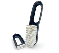 Cepillo para Gamuza y Ante - Limpiador de Zapatos de Piel - Cepillo de Crepe para Limpiar La Piel del Zapato (Negro)