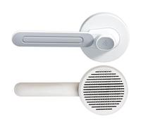 Cepillo para gatos con botón de desbloqueo, cepillo para gatos,Peine depilador para gatitos - Cepillo para gatos con botón de desbloqueo, cepillo de de gato para aseo de perros a p