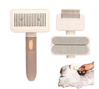 Cepillo para Gatos con Botón de Expulsión - Herramienta Quitapelos con Puntas de Masaje | Cepillo Suave para Gatos y Perros de Pelo Corto o Medio, Elimina el Pelo Suelto