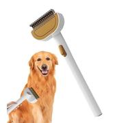 Cepillo para gatos contra el pelo | Cepillo para perros contra la caída del cabello, peine para mascotas, eliminar el pelo suelto, masaje, limpieza de pulgas, gatito, baño, interior diario