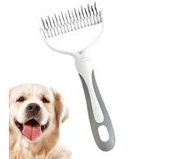 Cepillo para gatos de pelo largo, peine de desenredado para gatos, peine desenredante de doble cara para mascotas, cepillo de pelo de perro, rastrillos de aseo para perros, peine para gatos con poi