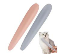 Cepillo Para Gatos - Herramienta De Ancho Doble Y 2 Piezas - Cepillo De Aseo Para Gatos - Para Subpelo Enredado, Razas Pequeñas, Medianas Y Grandes, Uso En Interior Y Exterior Y