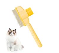 Cepillo Para Gatos Para La Muda,Mango Ergonómico Limpieza Rastrillo Cardador | Cepillo Para Aseo Mascotas,Para Cuidado Pelo Cachorro Subpelo Banio Limpieza