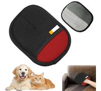 Cepillo para guantes de aseo para gatos - removedor del cabello de compañía, herramienta de deshedding Mitt | Cepillo de silicona suave para gatos a mano perros, cuidado de la piel corto largo