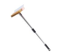 Cepillo para horno de pizza con raspador, cepillo limpiador de parrilla al aire libre, herramienta de limpieza de horno de pizza resistente para cocina, patio, estudiantes culinarios, parrilla, clase