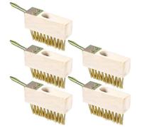 Cepillo para juntas de malezas, 5 unidades, 10 x 3,5 x 4 cm, cepillo de acero con rascador para juntas, cepillo para malas hierbas para una limpieza eficaz del jardín de musgo y algas | limpiador de