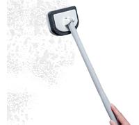 Cepillo para la limpieza del baño - Mopa para azulejos con mango largo | Cabezal de esponja con nanoalgas | Cepillo de ducha extensible para bañera, rotación de 180 grados para la limpieza de