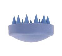Cepillo para lavado de cabello, cepillo de silicona para masaje del cabelludo, champú húmedo y, depurador corporal, masaje de cabeza de baño para cabelludo, Blue