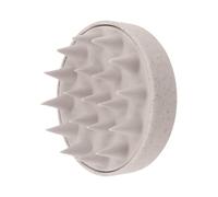 Cepillo para lavado de cabello, cepillo de silicona para masaje del cabelludo, champú húmedo y, depurador corporal, masaje de cabeza de baño para cabelludo, Wheat color