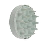 Cepillo para lavado de cabello, cepillo de silicona para masaje del cabelludo, champú húmedo y, depurador corporal, masaje de cabeza de baño para cabelludo, Green
