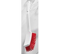 Cepillo para lavar los platos haug mango cepillo con mango largo, duro colour gris y rojo metal detect, apto del HACCP para & apto para uso con alimentos