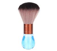 Cepillo para limpiar el cuello, cepillo para el pelo de la cara del cuello para peluquería y salón para cepillar el cabello alrededor de la cara, el escote y las orejas, azul y rosa opcional(azul)