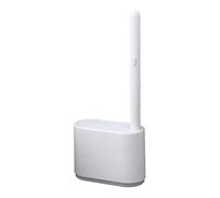 Cepillo para limpieza de inodoros, cepillo limpiador de inodoros, cepillo para eliminar olores con mango ergonómico, cepillo de baño con cabezal soluble en agua para bordes difíciles de alcanzar