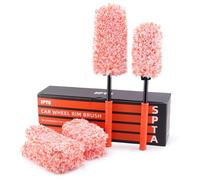 Cepillo para Llantas Grande, SPTA Cepillo Extrafino en Microfibra para para una Limpieza Suave de, Ideal para Llantas Wheel Brush, Cepillo Microfibra, Cepillo Ruedas