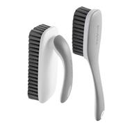 Cepillo para manchas de lavandería, cepillo removedor de manchas, exfoliante de lavandería, 2 unidades de limpieza de ropa, herramienta de limpieza de agarre ergonómico para tela, ropa, ropa de cama