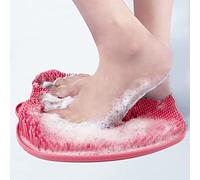 Cepillo para Masaje de Pies, Almohadilla de Lavado de Pies con Ventosas de Silicona, Scrubber Masajeador para Reducir el Dolor y Mejorar La Circulación Sanguínea Del Pie