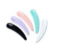 Cepillo para mascarilla facial, 200 unidades, aplicador de máscara facial, mini espátula cosmética, cuchara desechable, color blanco, negro, verde, morado, cuchara de plástico, herramienta de