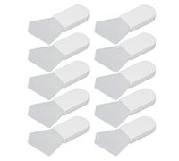 Cepillo para mascarilla facial, aplicador de barro Facial portátil de silicona sin pelo, herramienta de belleza, juego de 10 Uds para una aplicación uniforme, apto para viajes (modelo poligonal)