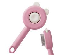 Cepillo Para Mascotas - Cepillo Para Mascotas Para Cabello Medio, Peine Para El Cuidado Del Cabello De Mascotas Pequeñas, Cepillo Para Gatos Con Botón De Liberación, Cepillo Para El Pelo De Gatos Para