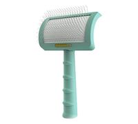 Cepillo para mascotas con mango antideslizante para pelos largos o cortos
