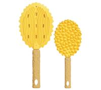 Cepillo para mascotas, fácil de usar para deshedding de gatos, cepillo único de forma duriana, cepillo para gatos con forma de gato distintivo, 8,66 x 3,54 para eliminación del cabello efectivo.