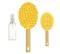 Cepillo Para Mascotas | Peine Limpiador para Gatos Estilo Fruta,Cepillo De Masaje Suave Con Botella De Spray Y Herramienta Deslanadora Para Baño En Casa De Cachorros Y Gatitos