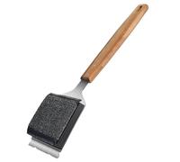 Cepillo para Parrillas de Barbacoa con de Madera, Esponja Profesional de Alambre de Acero para Grasas Rebeldes, de Madera, Cepillo para Parrilla, raspador de Acero