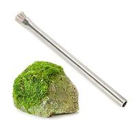 Cepillo para pecera, Cepillo para Piedra Cepillo de Acero Inoxidable Limpieza Potente para pecera para pecera Tanque de Vidrio
