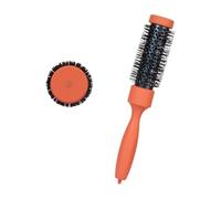 Cepillo Para Peinar Cabello Con Núcleos De Cerámica Y Cerdas Nailon Resistentes Calor. Ergonómico Madera Haya Que Crea Rizos Elásticos Para Cabello Corto A Mediano. Rodillo Un