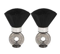 Cepillo para peluquero, cerdas suaves, mango ergonómico, minicepillo portátil para cortar el pelo, 2 uds., nailon ABS