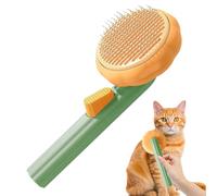 Cepillo para perros, cepillo de aseo para perros | Peine desenredante en de calabaza para mascotas, removedor de pelo de masaje autolimpiante para cachorros, gatitos y hogar