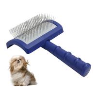 Cepillo para perros Cepillo profesional para perros para el cuidado del pelo de mascotas Pasador largo con mango antideslizante que elimina la capa interna suelta y los enredos para y gatos