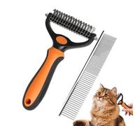 Cepillo para Perros Contra El Pelado,Herramienta Ergonómica De Eliminación De Pelaje | Cepillo De Piel Para Perros Y Removedor De Pelos De Mascota,Para Pequeño, Medio, Raza, Pelo Largo, Pelo Corto