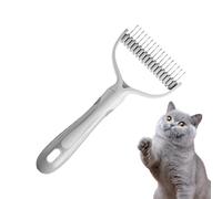 Cepillo para perros para quitar el pelo, peines para perros para el cuidado de la muda, Cepillo de pelo para, dientes de acero inoxidable, cepillo para pelaje interior de gatos, ergonóm