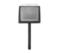 Cepillo para perros, peine de aseo autolimpiable, 7.8 x 3.7 x 2.75 pulgadas, cepillo de acero inoxidable con sistema retráctil de liberación de pelo, herramienta eficaz para desprendimiento y