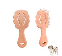 Cepillo para perros pequeños con cerdas suaves en forma de nube, diseño de espalda hueca para un fácil aseo, ideal para Yorkie, Shih Tzu, Maltipoo Pomerania maltés, esenciales para cachorros