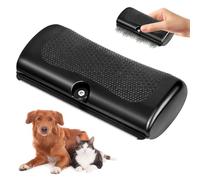 Cepillo para Perros y Gatos,ESYFOR Cepillo Deshedding para Perros y Gatos Negro Plástico Antideslizante Cepillo para Deshedding Cuidado para Caballos,Perros/Gatos/Conejos de Pelo Corto y Largo