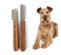 Cepillo para perros y gatos Peine for depilación de perros, cepillo profesional for cortar el pelo de mascotas, herramienta de aseo for gatos, cuchillo pelado con mango, suministros for perros Cepillo