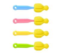 Cepillo para pezón de botella | Cepillo de esponja para pezones | Limpiador de botellas de mango largo para el hogar, cocina, coche, bebé, agua, leche, aviones al aire libre