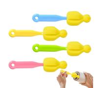 Cepillo para pezones de biberón - 4 esponjas recurrentes de mango largo,accesorio de limpieza tazas casa viaje avión