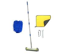 Cepillo para piscina - Con barra desmontable, cepillo ajustable para piscina, para azulejos, suelos esquinas, bañera de hidromasaje, ducha, terraza, cocina y baño