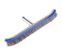 Cepillo para piscina, limpiador con marco de acero inoxidable para suelo de piscinas y spas, cepillo de limpieza dom¨¦stica para mantenimiento de piscinas y SPA