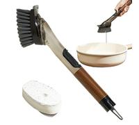 Cepillo para Platos Dispensador De Jabón, Fregador De Sartenes De Cocina: Cepillo para Platos Dispensador De Jabón Multifuncional con Mango Largo para Fregadero, Vajilla, Utensilios De Cocina, Horno,